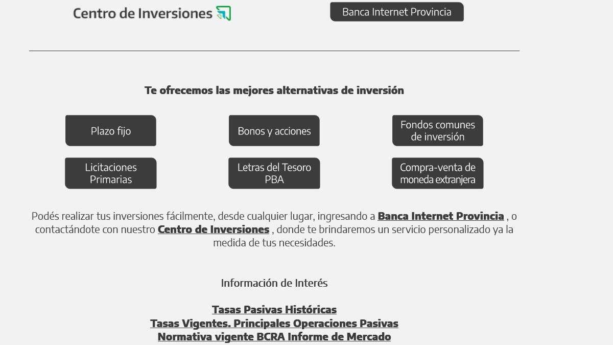 Simulador de plazo fijo Banco Provincia - CrediSitio