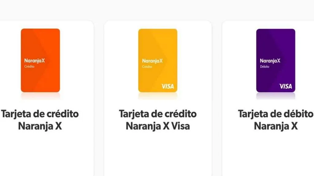 tarjeta naranja x